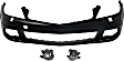 2008-2011 Mercedes Benz C350 - 3-Piece Kit, Front Primed Bumper Cover, For Models Without AMG Styling Package and Daytime Running Lights, CAPA Certified, Includes (1) Bumper Cover and (2) Fog Light