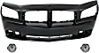 2010 Dodge Charger - 3-Piece Kit Front Primed Bumper Cover, Includes (1) Bumper Cover and (2) Fog Light