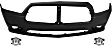 3-Piece Kit, Front Primed Bumper Cover, Includes (1) Bumper Cover and (2) Fog Light
