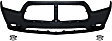 3-Piece Kit, Front Primed Bumper Cover, For Models With Adaptive Cruise Control, CAPA Certified, Includes (1) Bumper Cover and (2) Fog Light