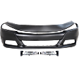 2015 Dodge Charger - 3-Piece Kit Front Primed Bumper Cover, For Models Without Hood Scoop, CAPA Certified Includes (1) Bumper Cover and (2) Fog Light