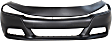 Replacement® 2015 Dodge Charger SE 6 Cyl 3.6L - 3-Piece Kit Front Primed Bumper Cover, with Fog Lights, For Models Without Hood Scoop, For Models With LED Type, CAPA Certified KIT-BCFL-0175