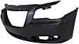 3-Piece Kit, Front Primed Bumper Cover, For Models With Adaptive Cruise Control, Without Parking Aid Sensor, Includes (1) Bumper Cover and (2) Fog Light