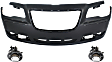 3-Piece Kit, Front Primed Bumper Cover, For Models With Standard Type Fog Light and With Adaptive Cruise Control, Without Parking Aid Sensor, Includes (1) Bumper Cover and (2) Fog Light