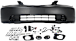 2-Piece Kit Coupe Front Primed Bumper Cover, Includes (1) Bumper Cover and (1) Fog Light