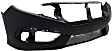 2016 Honda Civic EX-T - 3-Piece Kit Front Primed Bumper Cover, North America Built Vehicle, Coupe, CAPA Certified Includes (1) Bumper Cover and (2) Fog Light