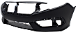 2016 Honda Civic EX-T - 3-Piece Kit Front Primed Bumper Cover, North America Built Vehicle, Coupe, CAPA Certified Includes (1) Bumper Cover and (2) Fog Light