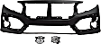 3-Piece Kit, Front Primed Bumper Cover, CAPA Certified, Includes (1) Bumper Cover and (2) Fog Light