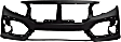 3-Piece Kit, Front Primed Bumper Cover, CAPA Certified, Includes (1) Bumper Cover and (2) Fog Light