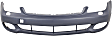 2009 Mercedes Benz CLS550 - 3-Piece Kit Front Primed Bumper Cover, For Models Without Sport Package and AMG Styling Package, Includes (1) Bumper Cover and (2) Fog Light