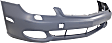2009 Mercedes Benz CLS550 - 3-Piece Kit Front Primed Bumper Cover, For Models Without Sport Package and AMG Styling Package, Includes (1) Bumper Cover and (2) Fog Light
