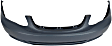 3-Piece Kit Sedan Front Primed Bumper Cover, Includes (1) Bumper Cover and (2) Fog Light