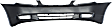 3-Piece Kit Sedan Front Primed Bumper Cover, Includes (1) Bumper Cover and (2) Fog Light