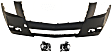 2012 Cadillac CTS 3.6L - 3-Piece Kit Front Primed Bumper Cover, For Models With Halogen Headlights, CAPA Certified  Includes (1) Bumper Cover and (2) Fog Light