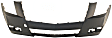 2012 Cadillac CTS 3.6L - 3-Piece Kit Front Primed Bumper Cover, For Models With Halogen Headlights, CAPA Certified  Includes (1) Bumper Cover and (2) Fog Light