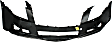 2012 Cadillac CTS 3.0L - 3-Piece Kit Front Primed Bumper Cover, For Models With HID Headlight,  Includes (1) Bumper Cover and (2) Fog Light