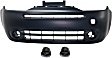 2009 Nissan Cube - 3-Piece Kit Front Primed Bumper Cover,  Includes (1) Bumper Cover and (2) Fog Light