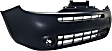 2009 Nissan Cube - 3-Piece Kit Front Primed Bumper Cover,  Includes (1) Bumper Cover and (2) Fog Light