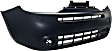 2-Piece Kit Front Primed Bumper Cover CAPA Certified, Includes (1) Bumper Cover and (1) Fog Light