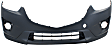 3-Piece Kit, Front Upper - Primed, Lower - Textured Bumper Cover, Includes (1) Bumper Cover and (2) Fog Light