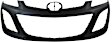 2010 Mazda CX-7 - 2-Piece Kit Front Upper - Primed, Lower - Textured Bumper Cover, CAPA Certified Includes (1) Bumper Cover and (2) Fog Light