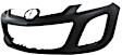 2010 Mazda CX-7 - 2-Piece Kit Front Upper - Primed, Lower - Textured Bumper Cover, CAPA Certified Includes (1) Bumper Cover and (2) Fog Light