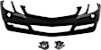 3-Piece Kit, Front Primed Bumper Cover, Includes (1) Bumper Cover and (2) Fog Light