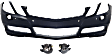 3-Piece Kit, Front Primed Bumper Cover, Coupe, For Models Without AMG Styling Package, Without Corner Lights, Includes (1) Bumper Cover and (2) Fog Light