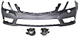 3-Piece Kit, Front Primed Bumper Cover, CAPA Certified, Includes (1) Bumper Cover and (2) Fog Light