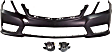 2010 Mercedes Benz E350 - 3-Piece Kit Front Primed Bumper Cover,  For Models With AMG Styling Package, Sedan,  Includes (1) Bumper Cover and (2) Fog Light