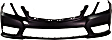 2010 Mercedes Benz E350 - 3-Piece Kit Front Primed Bumper Cover,  For Models With AMG Styling Package, Sedan,  Includes (1) Bumper Cover and (2) Fog Light