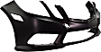 2010 Mercedes Benz E350 - 3-Piece Kit Front Primed Bumper Cover,  For Models With AMG Styling Package, Sedan,  Includes (1) Bumper Cover and (2) Fog Light