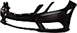 2010 Mercedes Benz E350 - 3-Piece Kit Front Primed Bumper Cover,  For Models With AMG Styling Package, Sedan,  Includes (1) Bumper Cover and (2) Fog Light