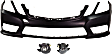 2010-2013 Mercedes Benz E350 - 3-Piece Kit, Front Primed Bumper Cover, CAPA Certified, Includes (1) Bumper Cover and (2) Fog Light