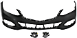 3-Piece Kit, Front Primed Bumper Cover, Includes (1) Bumper Cover and (2) Fog Light