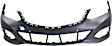 2014 Mercedes Benz E350 - 3-Piece Kit Front Primed Bumper Cover, For Models Without AMG Styling Package and Emblem Insert, For Models Without Driving Lights, Sedan, CAPA Certified Includes (1) Bumper Cover and (2) Fog Light