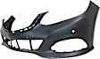 2014 Mercedes Benz E350 - 3-Piece Kit Front Primed Bumper Cover, For Models Without AMG Styling Package and Emblem Insert, For Models Without Driving Lights, Sedan, CAPA Certified Includes (1) Bumper Cover and (2) Fog Light