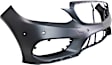 2014 Mercedes Benz E350 - 3-Piece Kit Front Primed Bumper Cover, For Models With AMG Styling Package, For Models Without Driving Lights, Sedan, Includes (1) Bumper Cover and (2) Fog Light