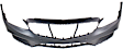 2014 Mercedes Benz E350 - 3-Piece Kit Front Primed Bumper Cover, For Models With AMG Styling Package, For Models Without Driving Lights, Sedan, Includes (1) Bumper Cover and (2) Fog Light