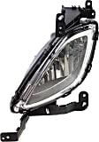 2012 Hyundai Elantra L - 3-Piece Kit Front Primed Bumper Cover, USA Built Vehicle, Includes (1) Bumper Cover and (2) Fog Light