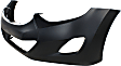 2012 Hyundai Elantra L - 3-Piece Kit Front Primed Bumper Cover, USA Built Vehicle, Includes (1) Bumper Cover and (2) Fog Light