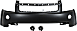 3-Piece Kit Front, Upper Primed Bumper Cover, Includes (1) Bumper Cover and (2) Fog Light