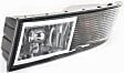 2007-2014 Cadillac Escalade - 3-Piece Kit Front Primed Bumper Cover, CAPA Certified, Includes (1) Bumper Cover and (2) Fog Light