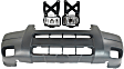 3-Piece Kit Front Textured Bumper Cover, Includes (1) Bumper Cover and (2) Fog Light