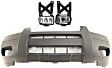 3-Piece Kit Front Textured Bumper Cover, Includes (1) Bumper Cover and (2) Fog Light