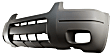 3-Piece Kit Front Textured Bumper Cover, Includes (1) Bumper Cover and (2) Fog Light