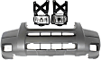 3-Piece Kit Front Textured Bumper Cover, Includes (1) Bumper Cover and (2) Fog Light