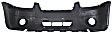 2006 Ford Escape - 3-Piece Kit Front Textured Bumper Cover, For Models Without Appearance Package, CAPA Certified  Includes (1) Bumper Cover and (2) Fog Light