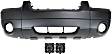 3-Piece Kit Front Primed Bumper Cover, Includes (1) Bumper Cover and (2) Fog Light