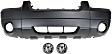 3-Piece Kit Front Primed Bumper Cover, Includes (1) Bumper Cover and (2) Fog Light
